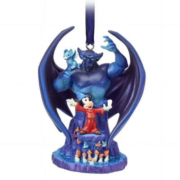New in Box Disney Fantasia Mickey Chernobog Sketchbook Christmas Ornament NWT - Picture 1 of 3